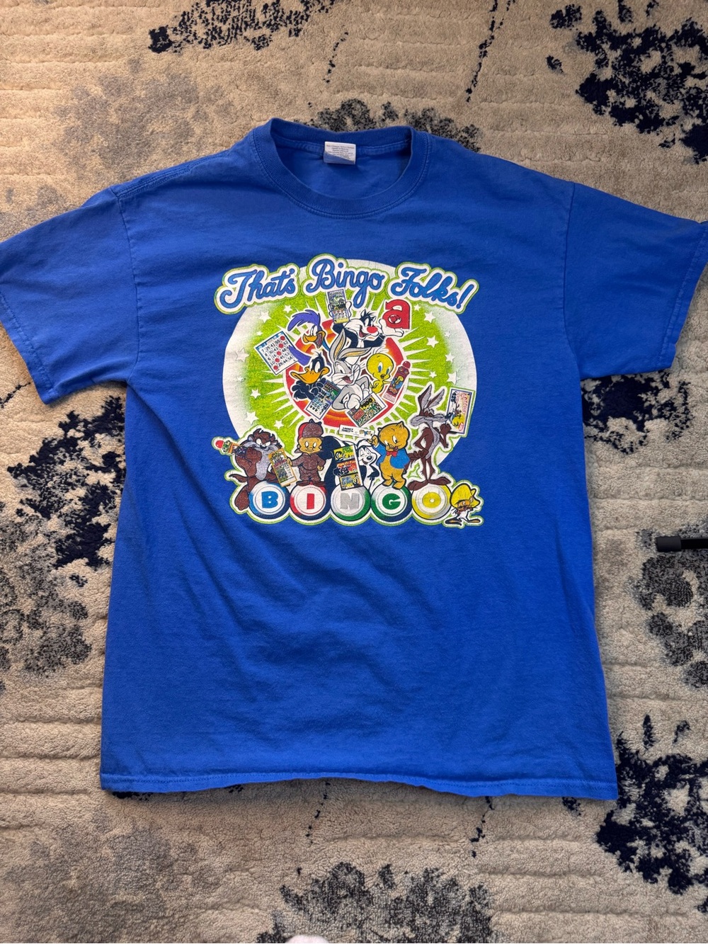 Gildan Royal Blue Kids 'That's Bingo Folks!' Graphic Tee